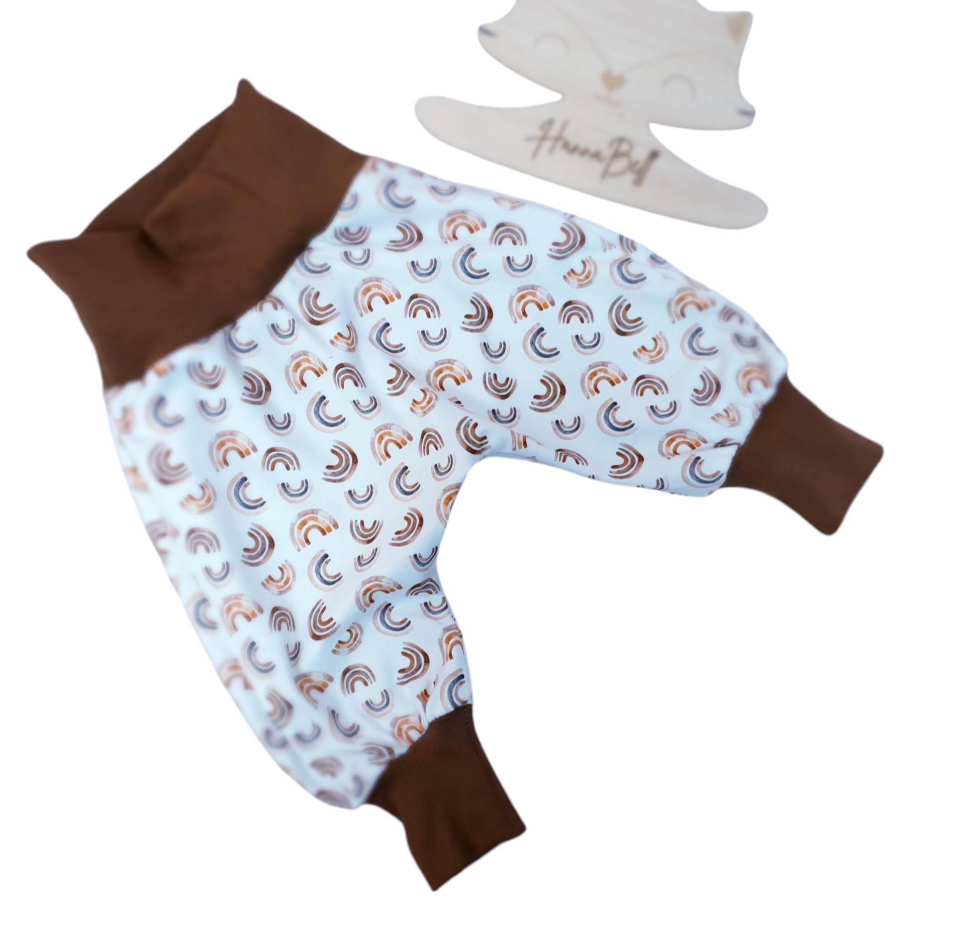 Pumphosen in Den Größen 56 - 104 | Niedliche Babyhose Aus Jersey Leichte Mit Regenbögen Mitwachsende von ManufakturHannaBell