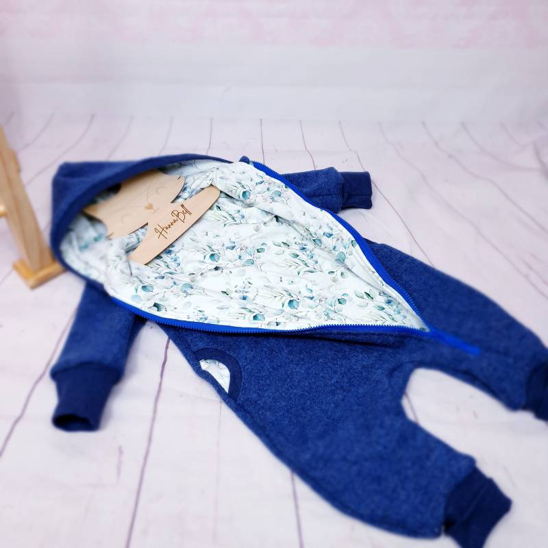 Walkoverall | Gr. 56 - 110 Leichtes Futter Aus Jersey Overall in Wunschfarben Gerne Mit Stickerei Auf Dem Rücken Individueller von ManufakturHannaBell