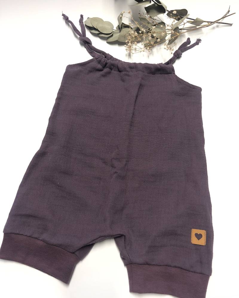 Baby Sommer Jumper Aus Musselin/Overall/Romper/Jumpsuit/Einteiler/Latzhose/Verschiedene Farben Und Größen von ManufakturHerzstueck