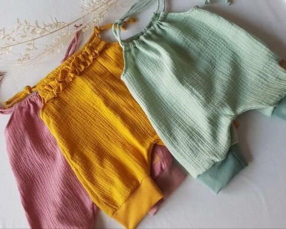 Baby Sommer Jumper Aus Musselin/Overall/Romper/Jumpsuit/Einteiler/Latzhose/Verschiedene Größen/Farben von ManufakturHerzstueck