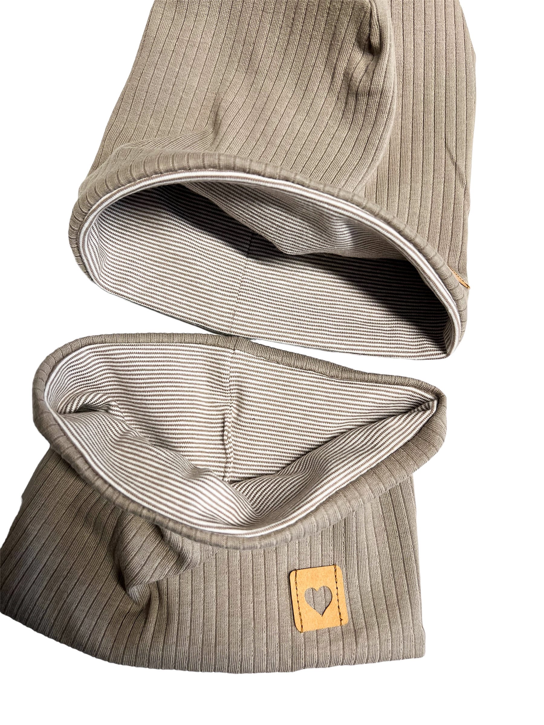 Beanie Mütze /Baby Mütze/ Kinder Rib-Beanie/ Mit Passendem Loop/ Verschiedene Größen von ManufakturHerzstueck