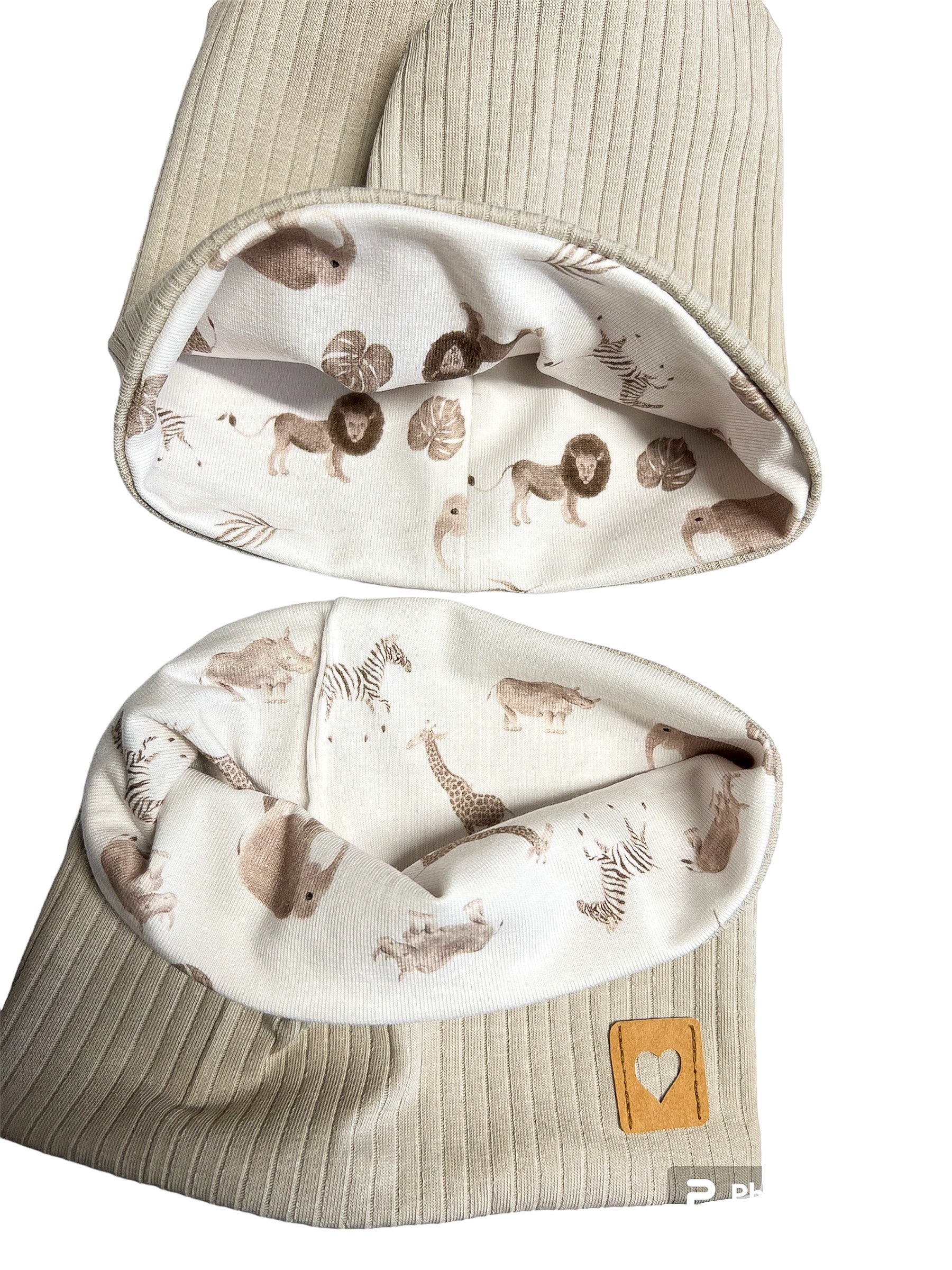 Beanie Mütze /Baby Mütze/ Kinder Rib-Beanie/ Mit Passendem Loop/ Verschiedene Größen von ManufakturHerzstueck