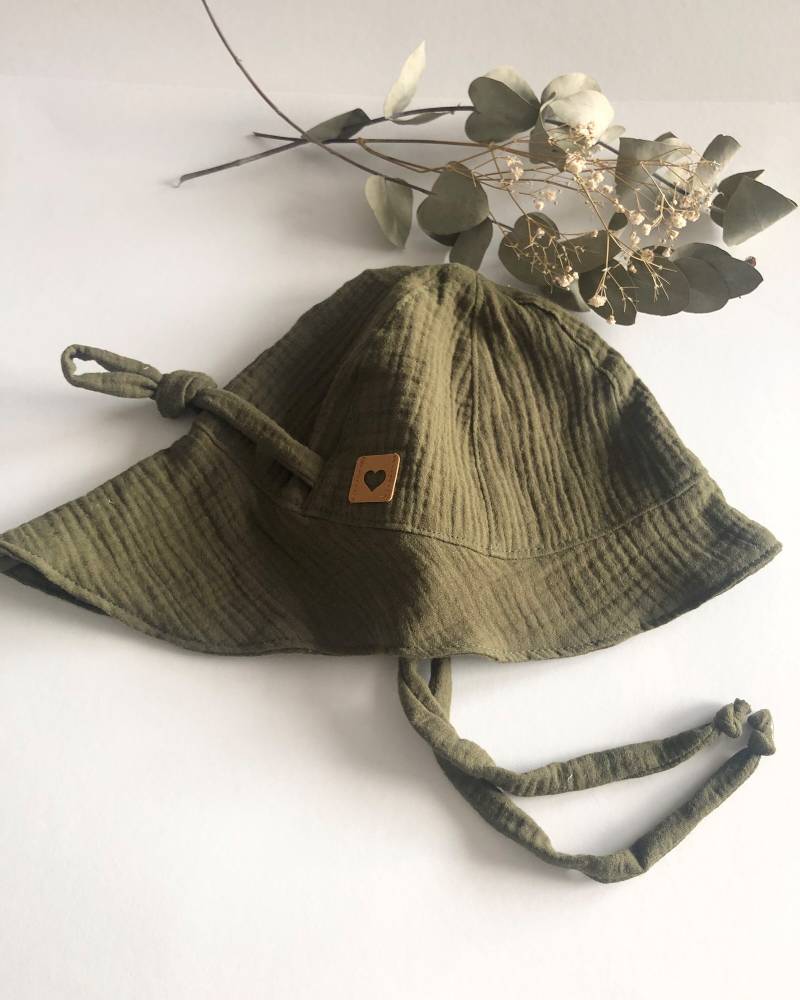 Sonnenhut/ Musselin/ Baby Sommerhut/ Kinder Verschiedene Farben Und Größen von ManufakturHerzstueck