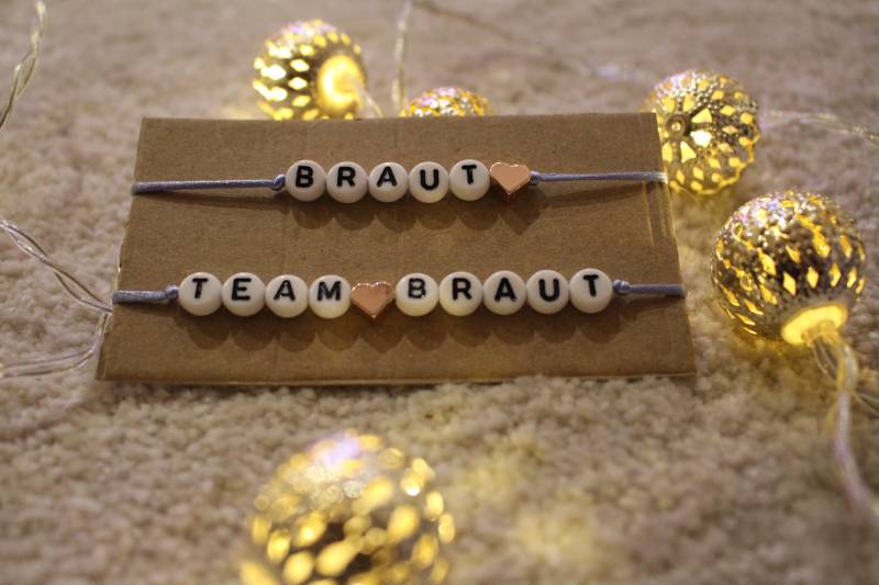 Jga Armband - Team Braut Armbänder Junggesellinnenabschied Brautjungfer Jga Armband - Team Braut Armbänder Junggesellinnenabschied Brautjungfer von ManufakturKKlein