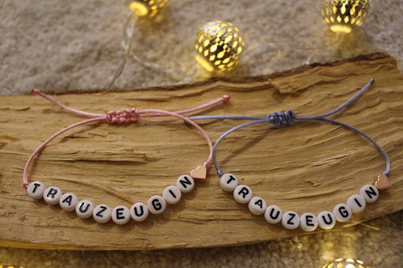 Trauzeugin Armband - Team Braut Armbänder Junggesellinnenabschied Brautjungfer Trauzeugin Armband - Team Braut Armbänder Junggesellinnenabschied Brautjungfer von ManufakturKKlein