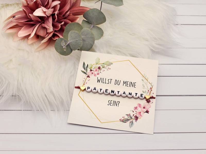 Armband Patentante Fragen | Willst Du Meine Sein? von ManufakturKinzinger