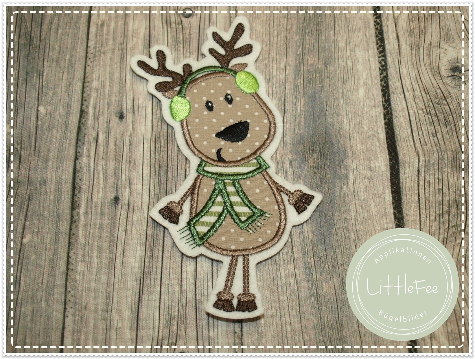 Applikation Elch Xl |Rentier Rudolf |Winter |Weihnachten Applikation Elch Xl |Rentier Rudolf |Winter |Weihnachten von ManufakturLittlefee