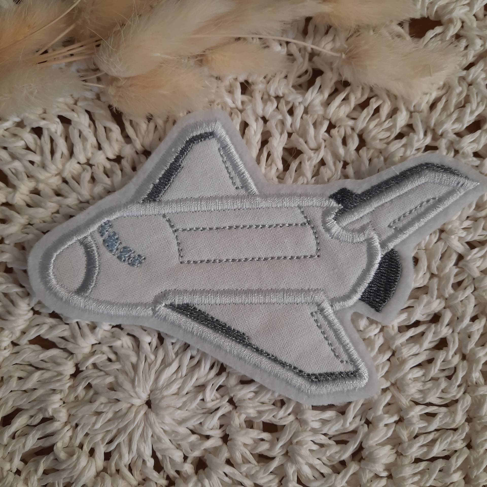 Applikation Space Shuttle| Einschulung | Schultüte Aufnäher Rakete Applikation Space Shuttle| Einschulung | Schultüte Aufnäher Rakete von ManufakturLittlefee