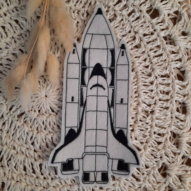 Applikation Space Shuttle| Einschulung | Schultüte Aufnäher Rakete Applikation Space Shuttle| Einschulung | Schultüte Aufnäher Rakete von ManufakturLittlefee