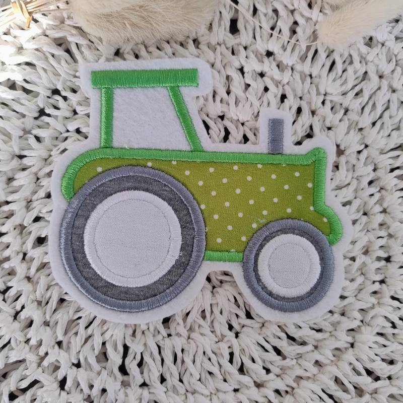 Applikation Traktor | Bügelbild Einschulung Schultüte Geburtstag Applikation Traktor | Bügelbild Einschulung Schultüte Geburtstag von ManufakturLittlefee