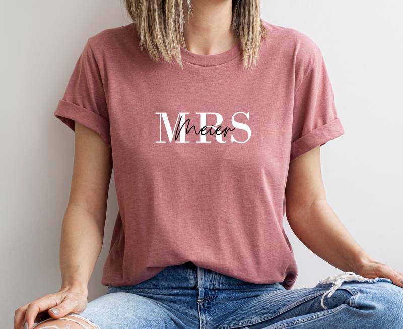 Bügelbild Braut| Jga| Mrs Mit Wunschname| Aufbügler Jga | Plott Hochzeit Personalisiert Bügelbild Braut| Jga| Mrs Mit Wunschname| Aufbügler Jga | Plott Hochzeit Personalisiert von ManufakturLittlefee