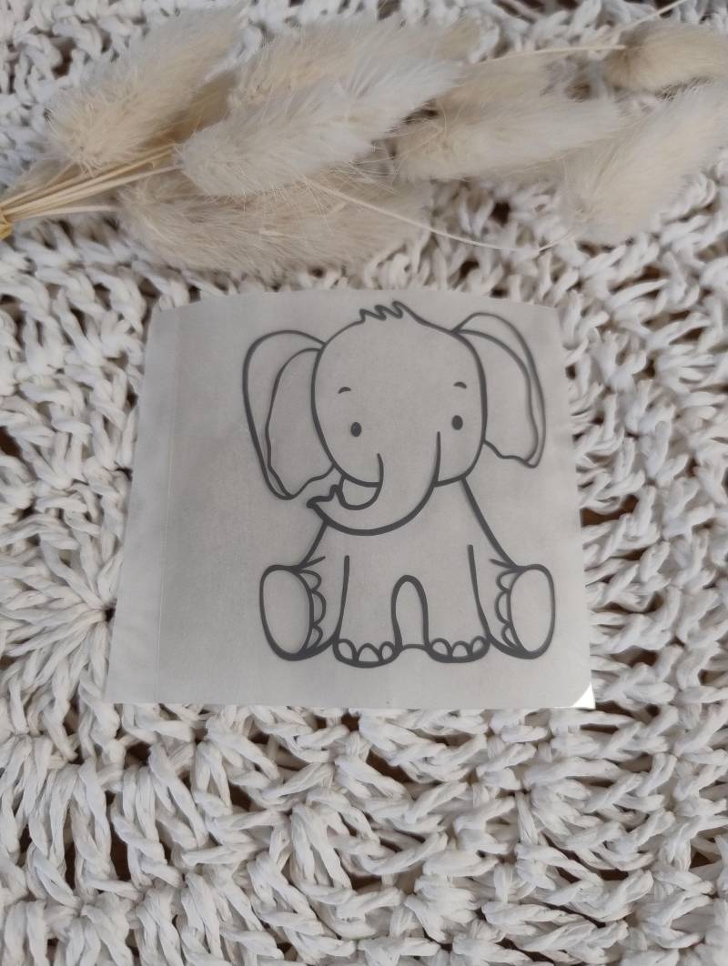 Bügelbild Elefant | Flexmotiv Plott Bügelbild Elefant | Flexmotiv Plott von ManufakturLittlefee