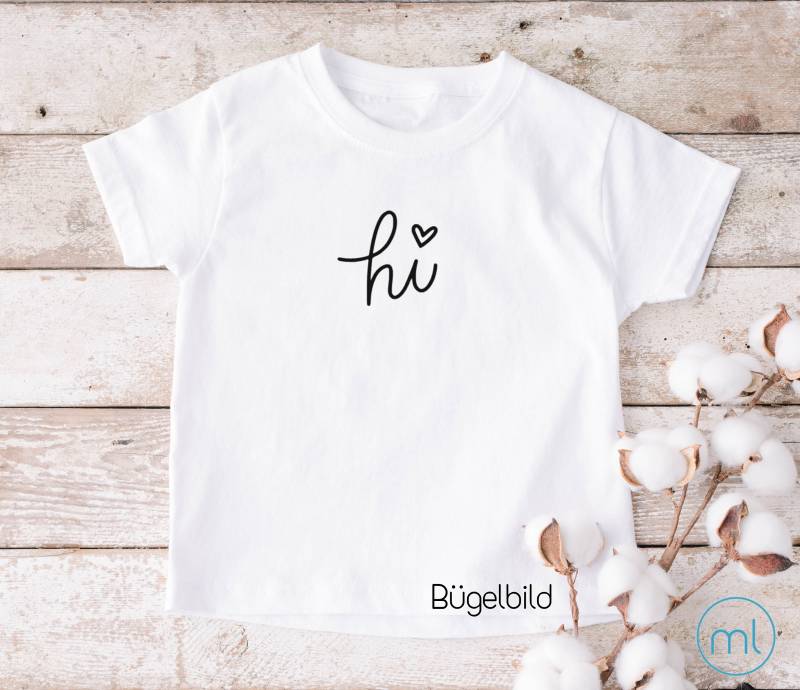 Bügelbild Hi | Plott Hi Name Personalisiert Bügelbild Hi | Plott Hi Name Personalisiert von ManufakturLittlefee