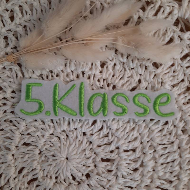 Namensapplikation | 5. Klasse| Applikation Schultüte |Aufnäher Klein |Schulkind 2024 |Einschulung| Schrift 2 Namensapplikation | 5. Klasse| Applikation Schultüte |Aufnäher Klein |Schulkind 2024 |Einschulung| Schrift 2 von ManufakturLittlefee