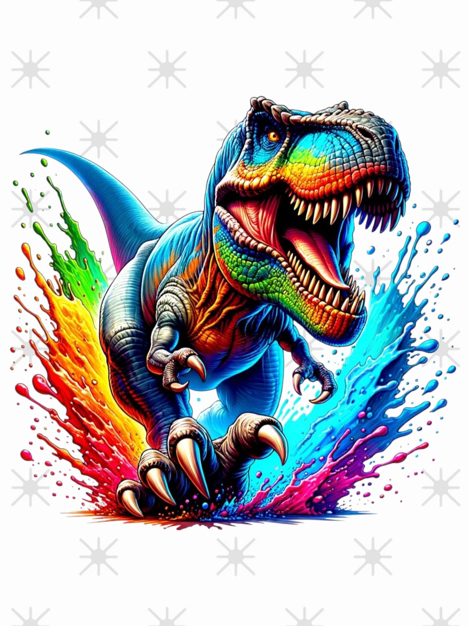 Bügelbild Dinosaurier T-Rex Bügelbild Dinosaurier T-Rex von ManusStoffzauber
