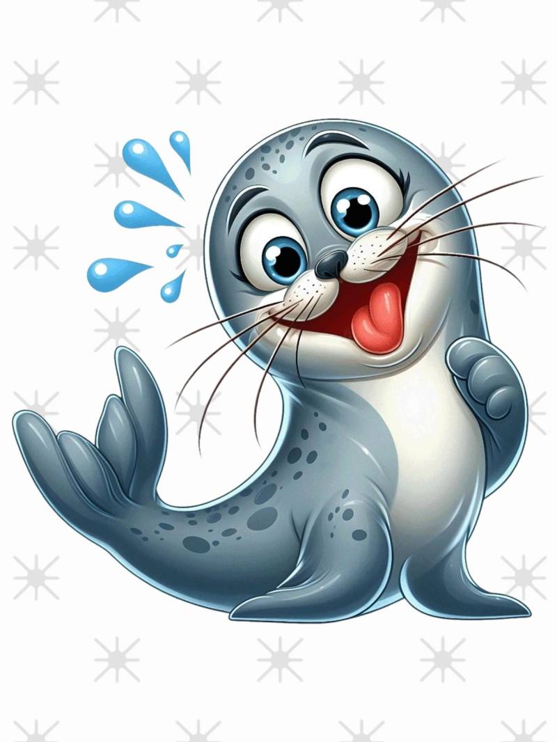 Bügelbild Sommer Robbe Bügelbild Sommer Robbe von ManusStoffzauber