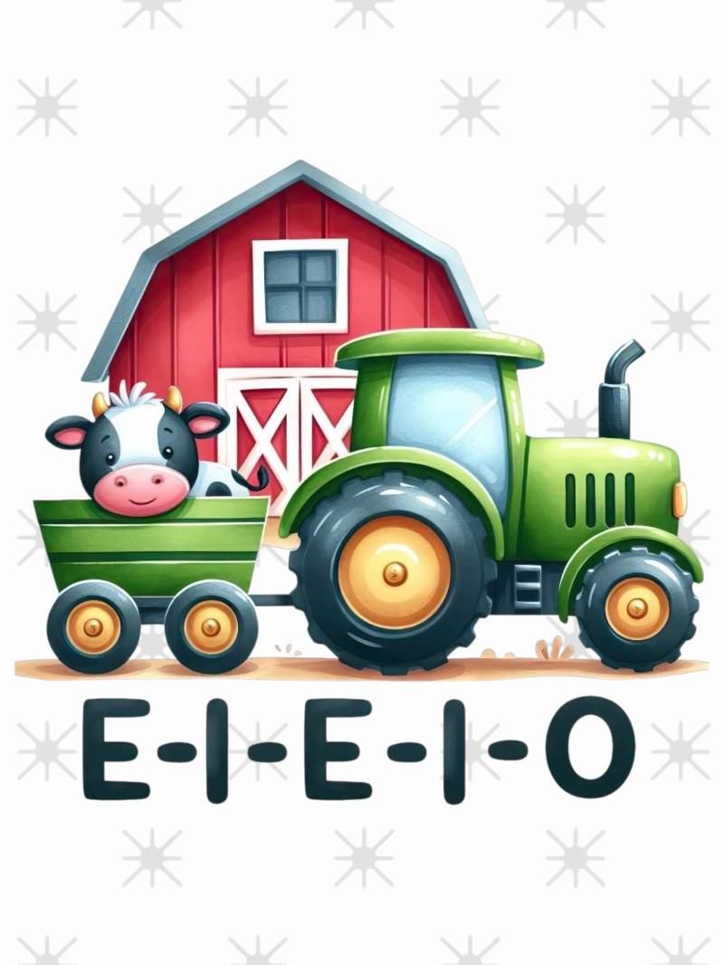 Bügelbild Traktor Bauernhof Bügelbild Traktor Bauernhof von ManusStoffzauber