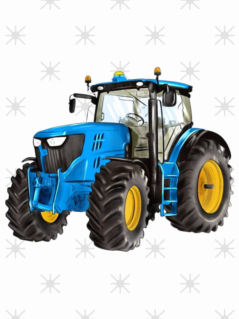 Bügelbild Traktor Blau Bügelbild Traktor Blau von ManusStoffzauber