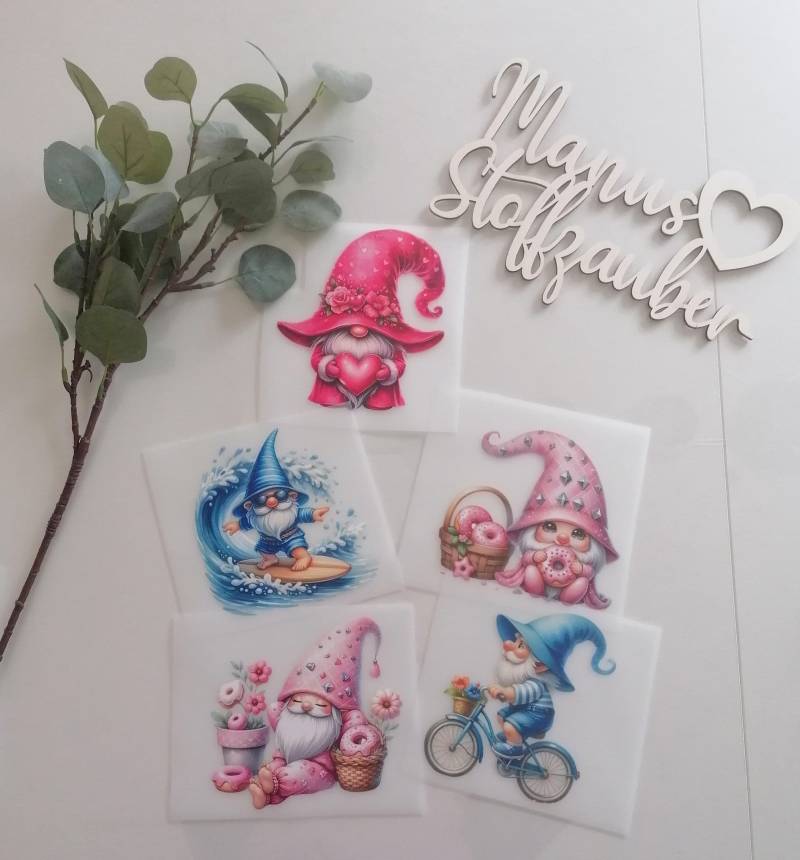 Bügelbilder Gnom Wichtel Bügelbilder Gnom Wichtel von ManusStoffzauber