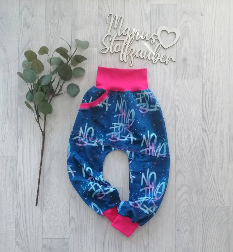 Pumphose Jogger No Time Kinder Mädchen von ManusStoffzauber