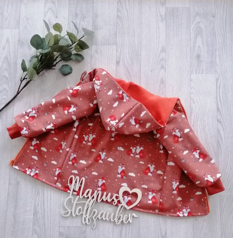 Softshelljacke Kinder Fuchs Boho Outdoor von ManusStoffzauber