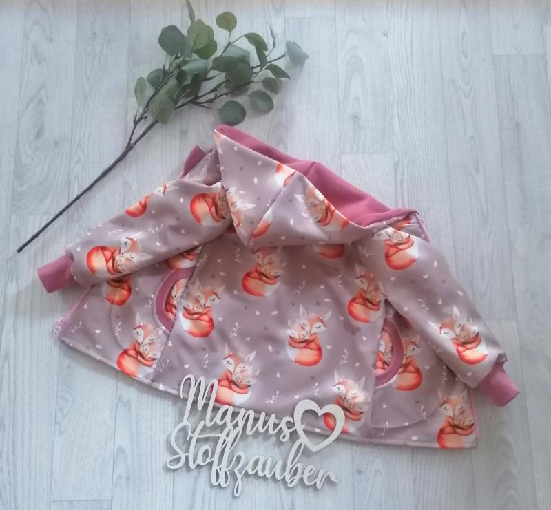 Softshelljacke Kinder Fuchs Outdoor Mädchen von ManusStoffzauber