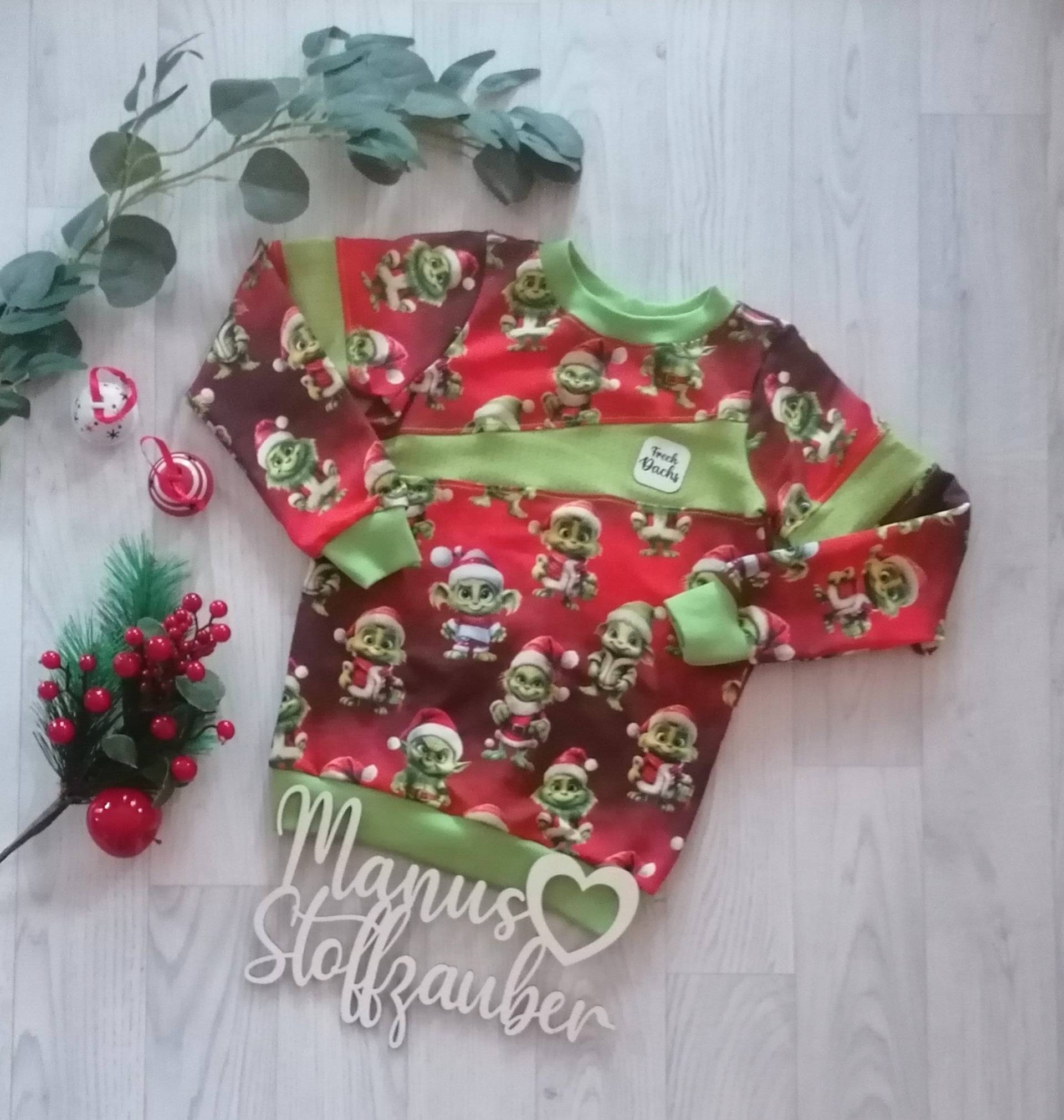 Sweater Pulli Weihnachtsgnome Langarmshirt Sweater Pulli Weihnachtsgnome Langarmshirt von ManusStoffzauber