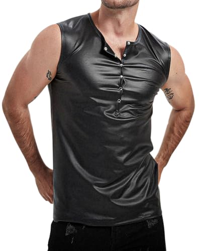 Manview Latex ähnliches Herren Oberteil - Shirt mit Knopfleiste - Grösse XXL Manview Latex ähnliches Herren Oberteil - Shirt mit Knopfleiste - Grösse XXL von Manview