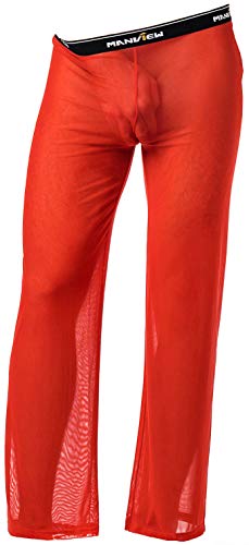 Manview transparente Hose Herren rot (M) von Manview