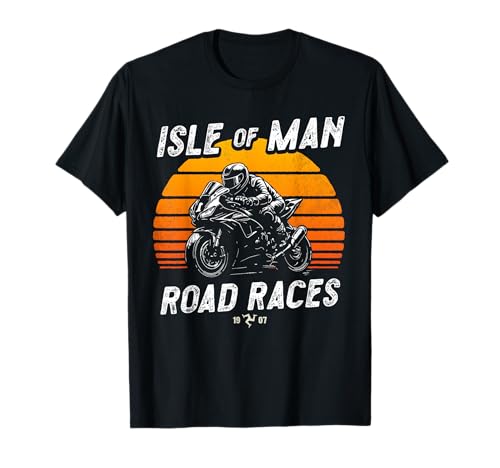 Retro Isle of Man TT Races Vintage Motorrad Race T-Shirt Retro Isle of Man TT Races Vintage Motorrad Race T-Shirt von Manx Motorcycle Races Retro Biker Birthday Fathers