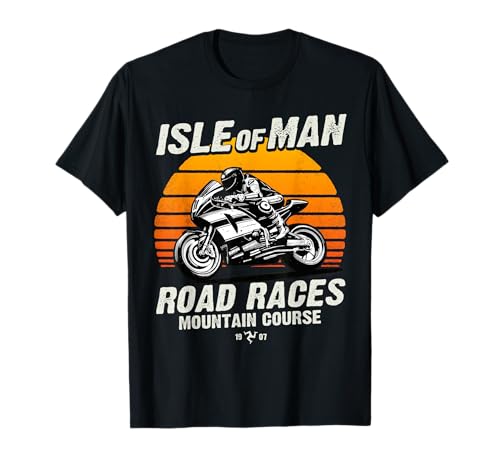 Retro Isle of Man TT Races Vintage Motorrad Race T-Shirt Retro Isle of Man TT Races Vintage Motorrad Race T-Shirt von Manx Motorcycle Races Retro Biker Birthday Fathers