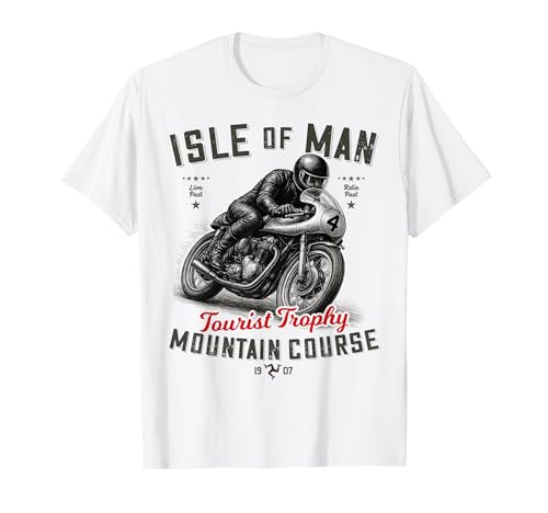 Retro Isle of Man TT Races Vintage Racing Motorrad Race T-Shirt Retro Isle of Man TT Races Vintage Racing Motorrad Race T-Shirt von Manx Motorcycle Races Retro Biker Birthday Fathers