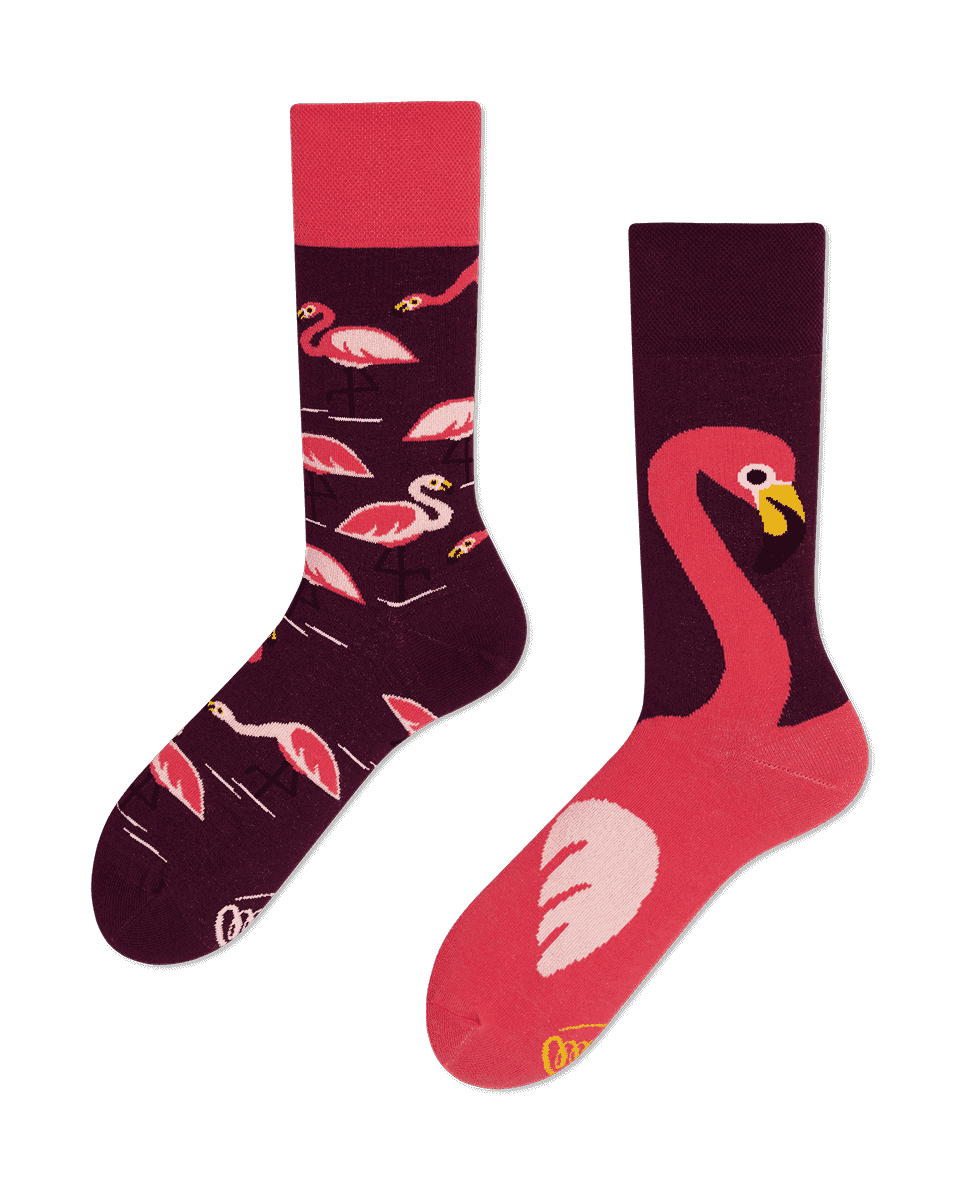 Flamingosocken - Pink Flamingo von Many Mornings