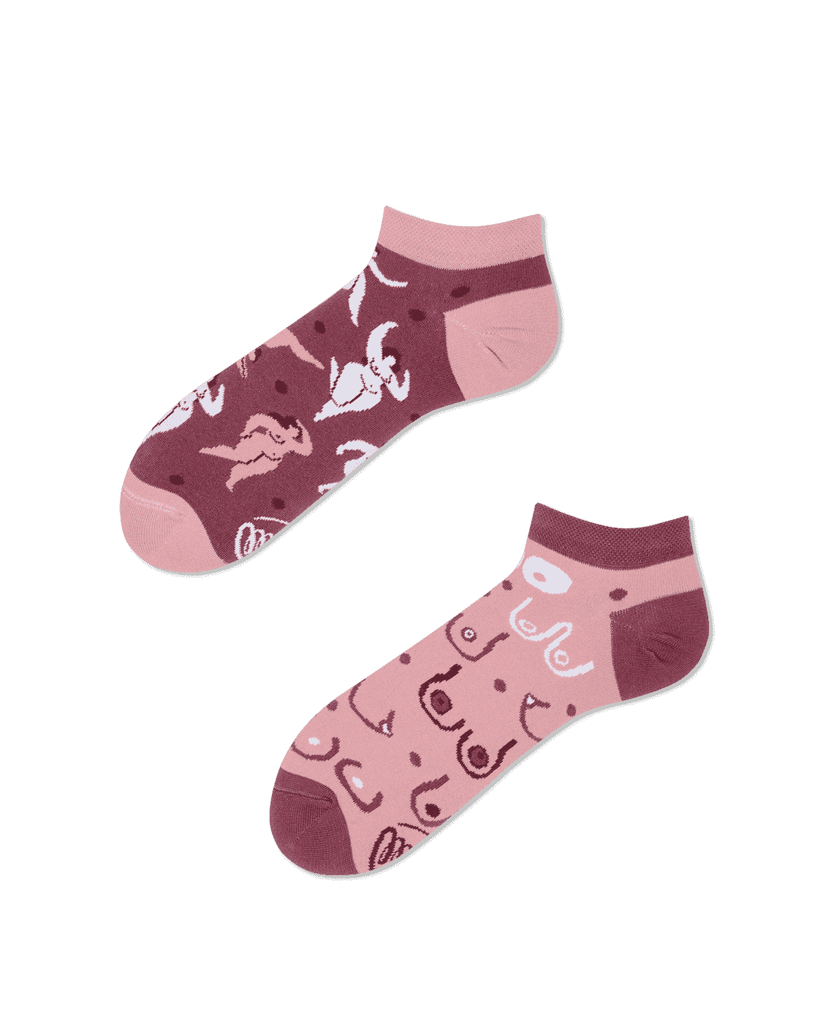 Frauen Sneakersocken - Simply The Breast Low von Many Mornings