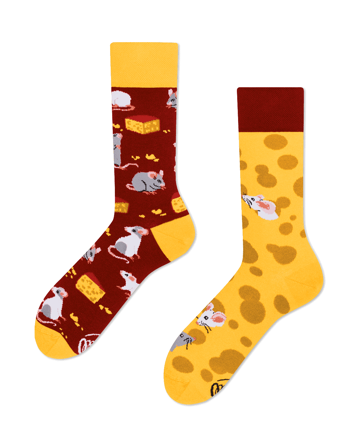Käse Socken - Mouse & Cheese von Many Mornings