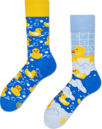 Many Mornings Unisex Bath Ducks Mismatched Socken, Multi-Color, 35-38 von Many Mornings