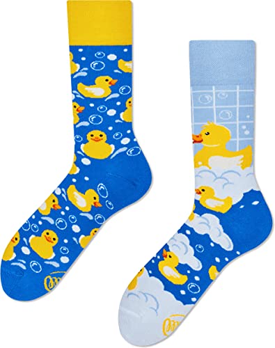 Many Mornings Unisex Bath Ducks Mismatched Socken, Multi-Color, 39-42 von Many Mornings
