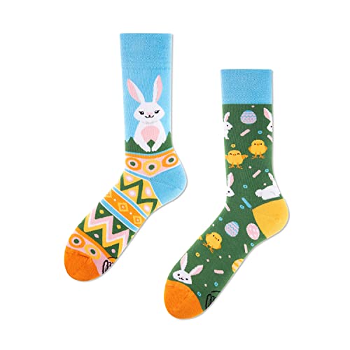 Many Mornings - Easter Bunny - Oster Socken - Mismatched Socks (as3, numeric, numeric_35, numeric_38, regular, regular), Mehrfarbig von Many Mornings