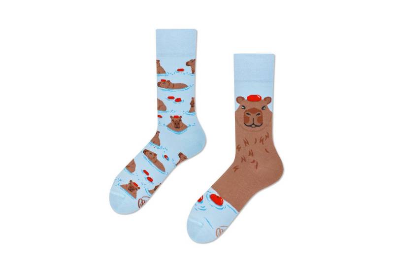 Many Mornings Freizeitsocken Capybara Many Mornings Socken mit Wasserschweinen in 39-42 im Paar von Many Mornings