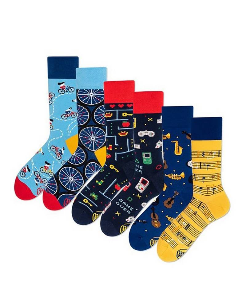 Many Mornings Freizeitsocken Geschenk Box Socken - 3 Paar Hobby Set von Many Mornings