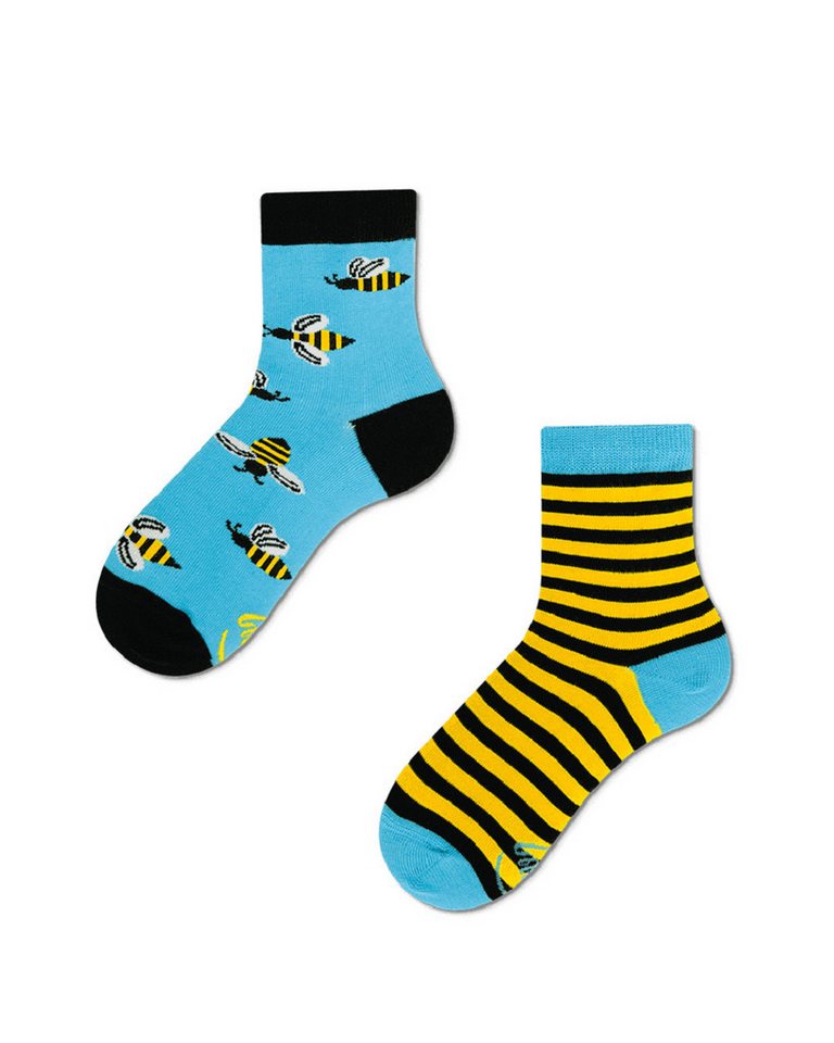 Many Mornings Freizeitsocken Many Mornings Kids Bee Bee (1 Paar, 1-Paar, 1 Paar) immer ein dismatching Paar von Many Mornings