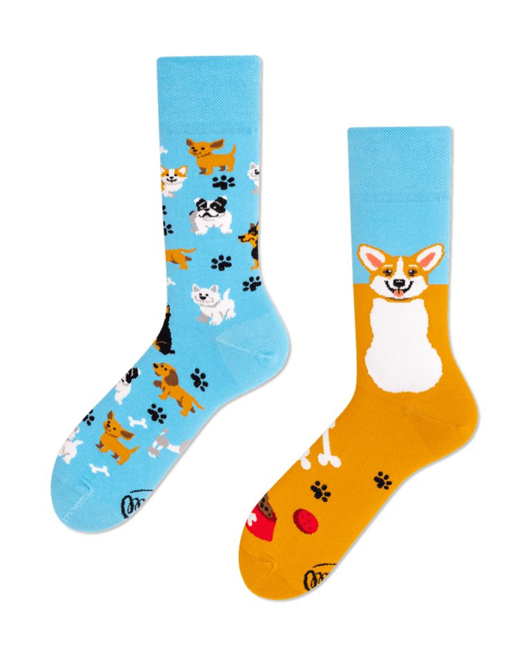Many Mornings Freizeitsocken "PLAYFUL DOG" 39-42 von Many Mornings