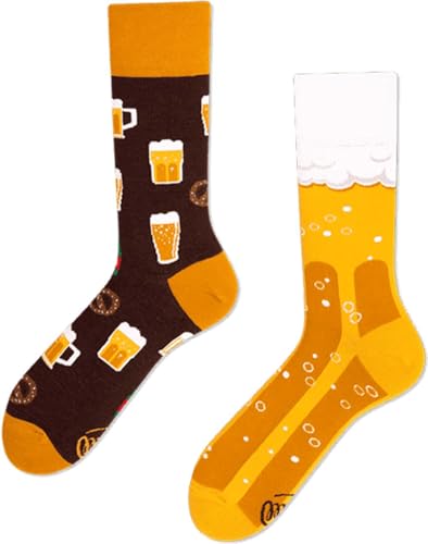 Many Mornings Handgemachtes Bier Socken Herren Oktoberfest-Biersocken (Bier Socken 39-42) von Many Mornings