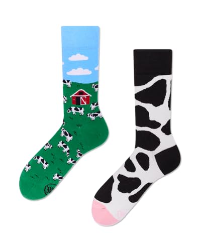 Many Mornings - Holy Cow - Kuh Socken, mismatched, ungleiche Socken (39-42) von Many Mornings