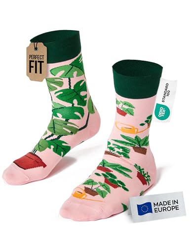 Many Mornings Bunte Lustige Socken für Damen und Herren Lustige Baumwollsocken mit Pflanzenmotiven Größe 39-42 von Many Mornings