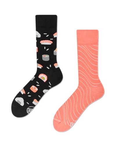 Many Mornings - Mismatched Socks - Sushi Roll (DE/NL/SE/PL, Numerisch, 39, 42, Regular, Regular) von Many Mornings