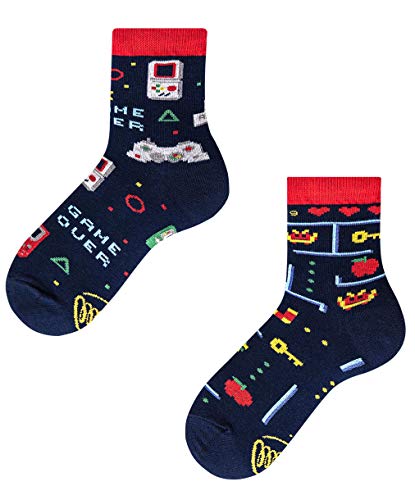 Many Mornings Motiv Socken Kinder - Game Over Kids (27-30, Game Over Kids) von Many Mornings