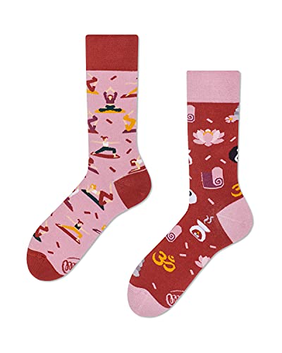 Many Mornings Unisex Namaste Mismatched Socken, Multicolor, 35-38 von Many Mornings