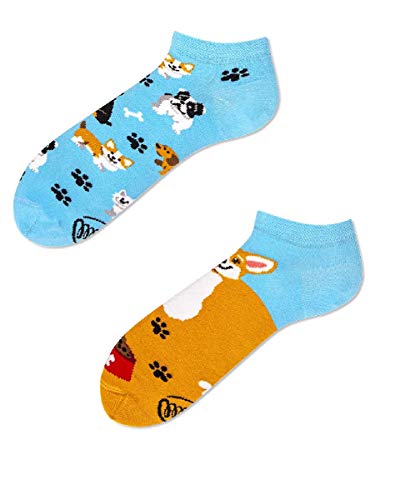 Many Mornings Socken Low unisex Knöchelsocken Playful Dog (43-46 socks_paradise) von Many Mornings