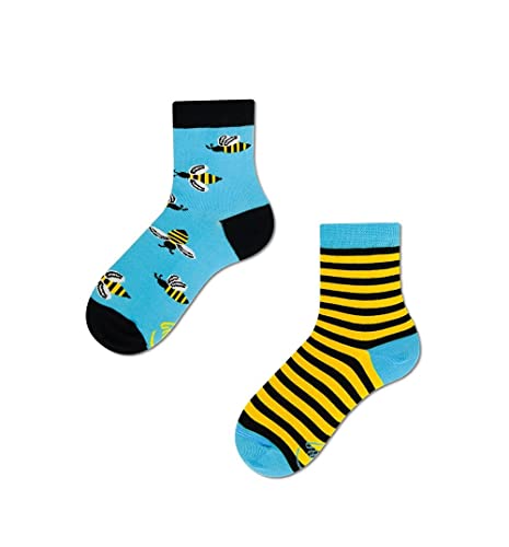 Many Mornings Unisex Kinder BEE Kids Mismatched Socken, Multi-Color, 23-26 von Many Mornings